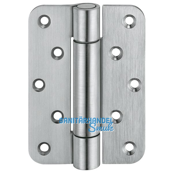 Objektband VN 2929 f. stumpf einsch. Tren, Bandhhe 120 mm, vernickelt matt