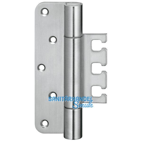 Objektband VX 7729 f. stumpf einsch. Tren, Bandhhe 120 mm, Edelstahl