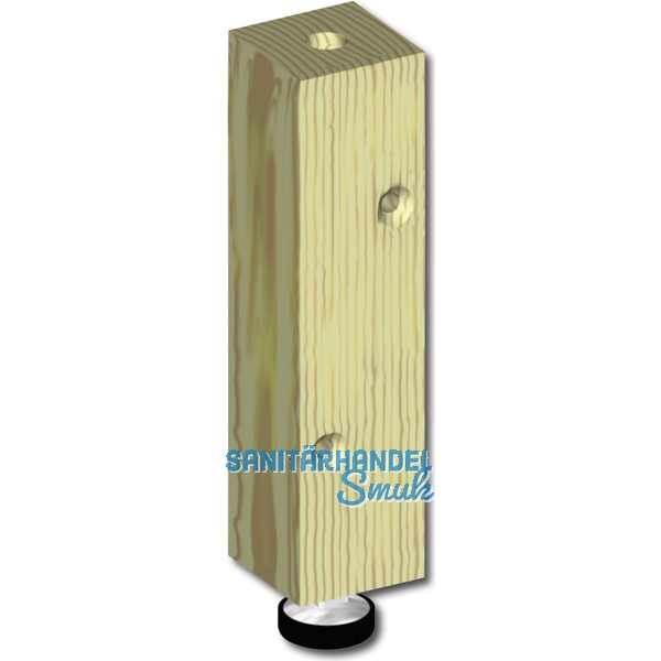 Sockel-Hhenversteller 135 x 34 x 34 mm, Fichte