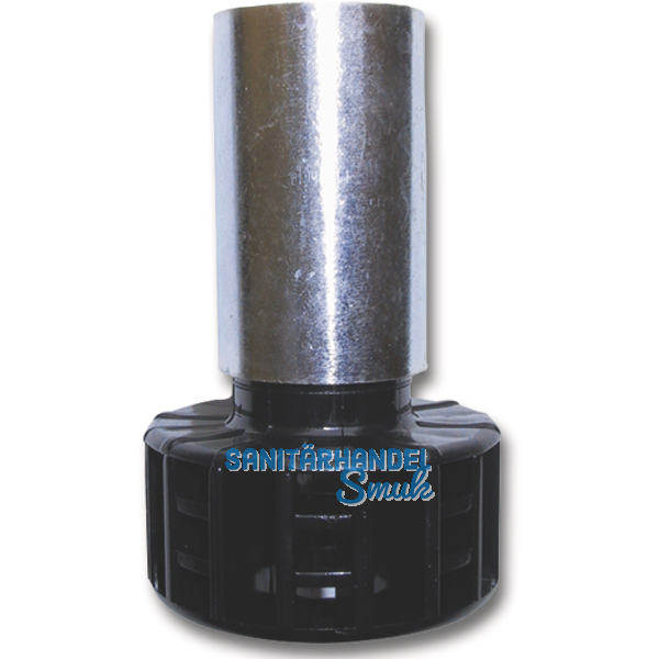 Sockelverstellfu STAHL, Sockelhhe 100 mm, Stahl verzinkt, Kunststoff schwarz