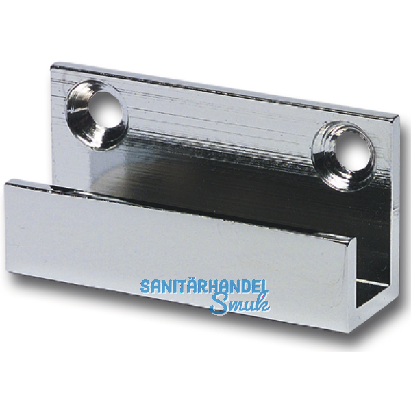 Spiegelhalter, Breite 16 mm, Messing verchromt poliert