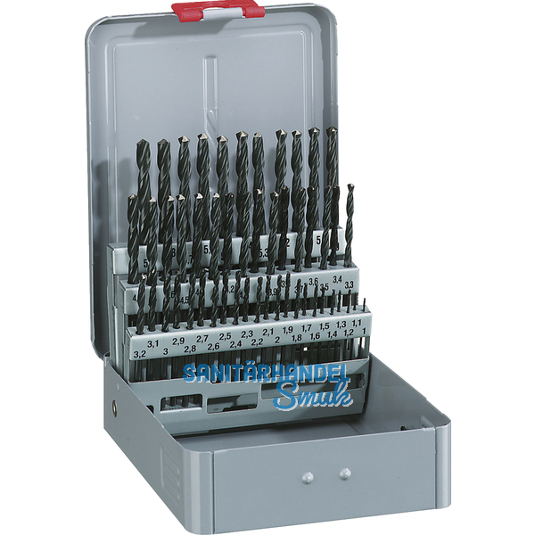 MAYKESTAG Bohrer-Kassette DIN338RN HSS-S Bohrer  1.0-5.9 mm 50-teilig