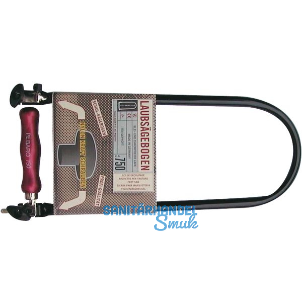 Pebaro Stahlrohr Laubsgebogen mit Nylon Kraftschraube Ausladung 320 mm