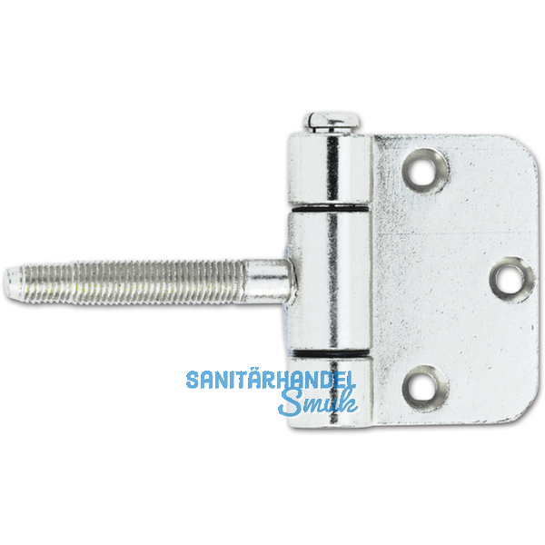 Steckband 3-tlg. Flgelteil z. Einlassen/Aufschr.  18 mm, Hhe 62 mm,vernickelt