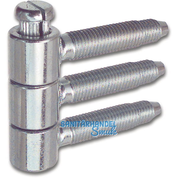 Steckband 3-tlg.  14,5 mm, Hhe 40,5 mm, Stahl wei beschichtet