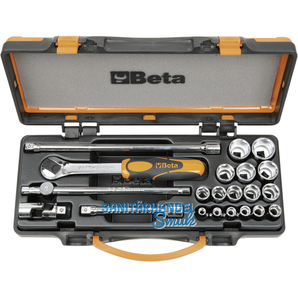 BETA Steckschlssel-Satz 910A/C16 3/8"vierkant mit Umschaltknarre 21-teilig