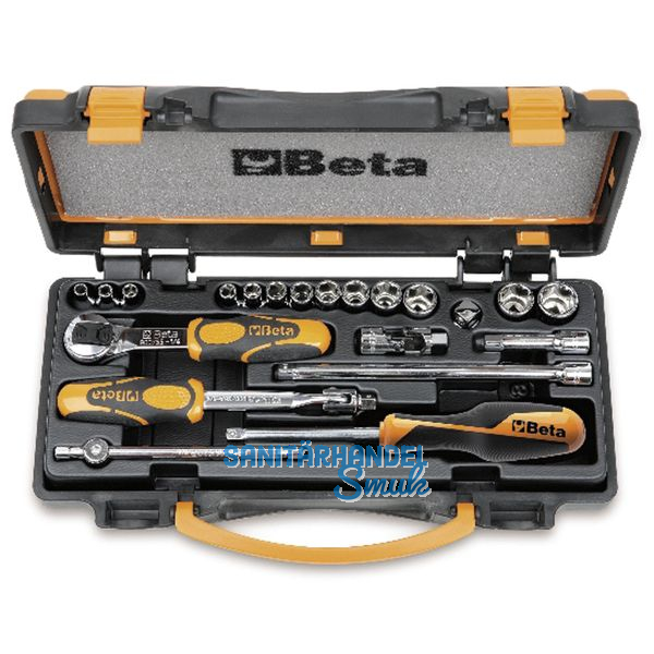 BETA Steckschlssel-Satz 900/C13-8 1/4"vierkant mit Umschaltknarre 21-teilig