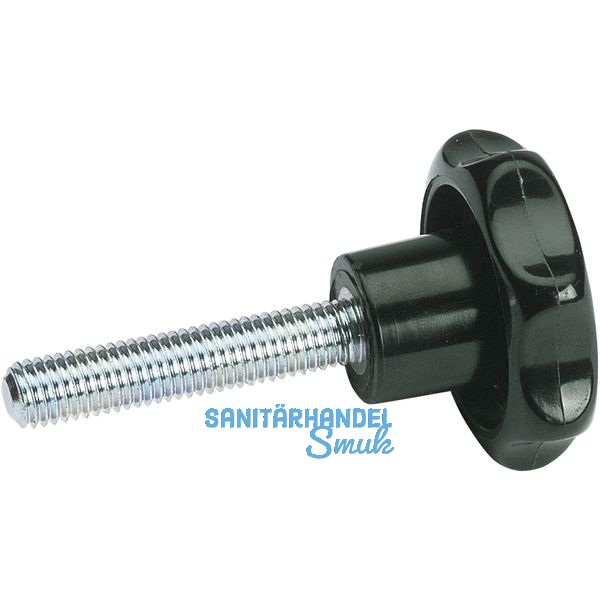 Sterngriff aus Kunststoff Auen  50 mm mit Gewindestift M 8 x 25 mm