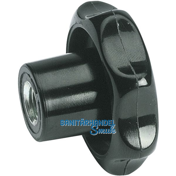 Sterngriff aus Kunststoff Auen  63 mm mit Innengewinde M 12