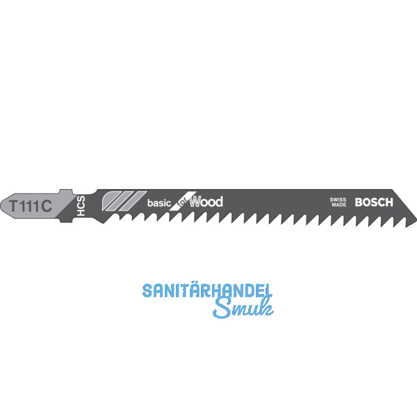 BOSCH Stichsgebltter T111C (5 St) basic for wood