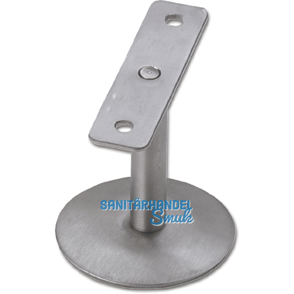 Stiegengriffsttze flach, Ros.  61 mm, Wandab. 60 mm, Edelstahl