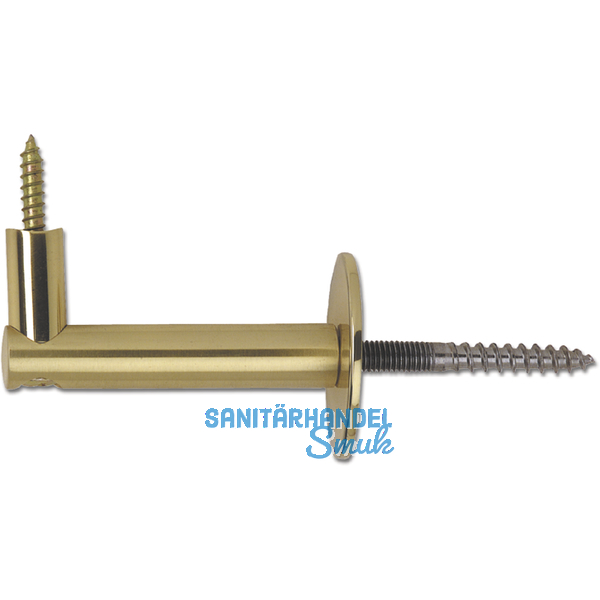 Stiegengriffsttze Rosetten  50 mm, Wandabstand 75 mm, Messing poliert