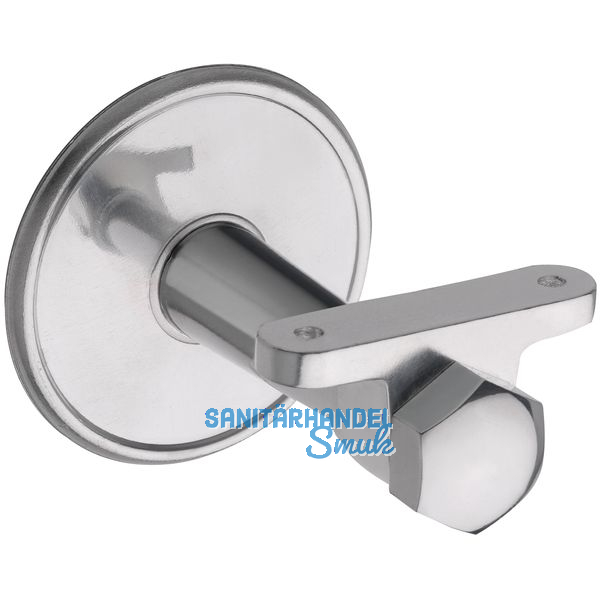 Stiegengriffsttze, Rosetten  70 mm, Wandabstand 65 mm, Aluminium poliert