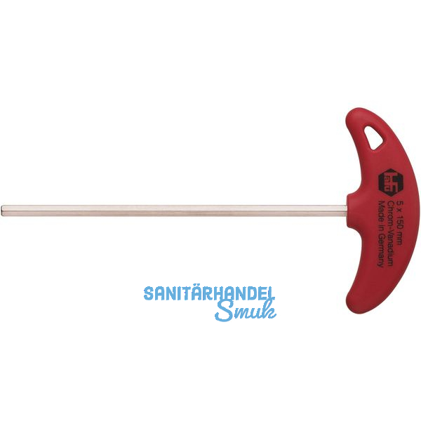 Sechskant Stiftschlssel mit T-Griff 6,0 mm Lnge 150 mm