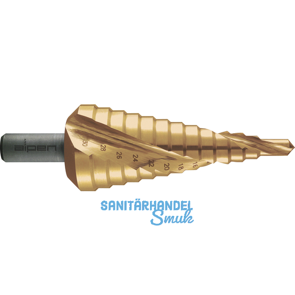 ALPEN Stufenbohrer Gr.4 HSS-EcoTIN PG7-29 S2 Bohrer  6.0-37.0 mm