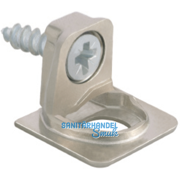 Tablar-Bodentrger PK2, Anschrauben, Tablarstrke 16 mm, Bohr  3 mm, vernickelt