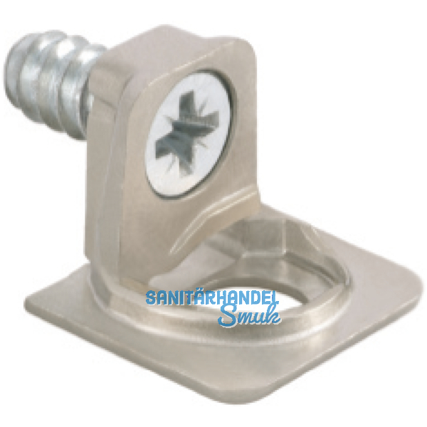 Tablar-Bodentrger PK2, Anschrauben, Tablarstrke 16 mm, Bohr  5 mm, vernickelt