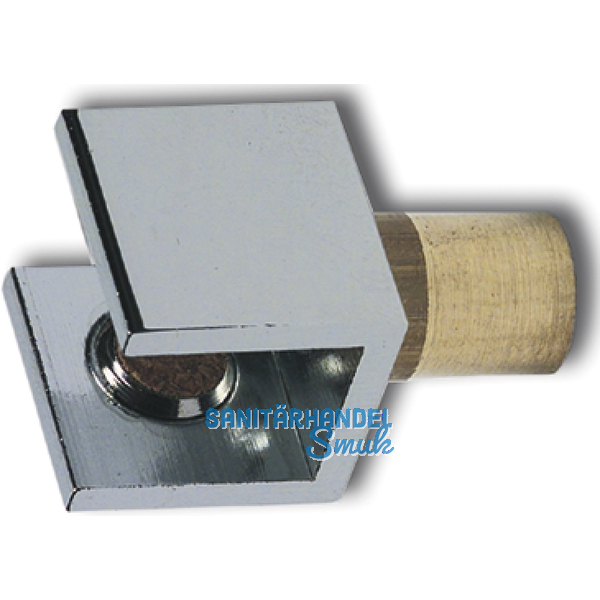 Glastablar-Klemmtrger, Glasstrke 6-8 mm, Messing verchromt poliert