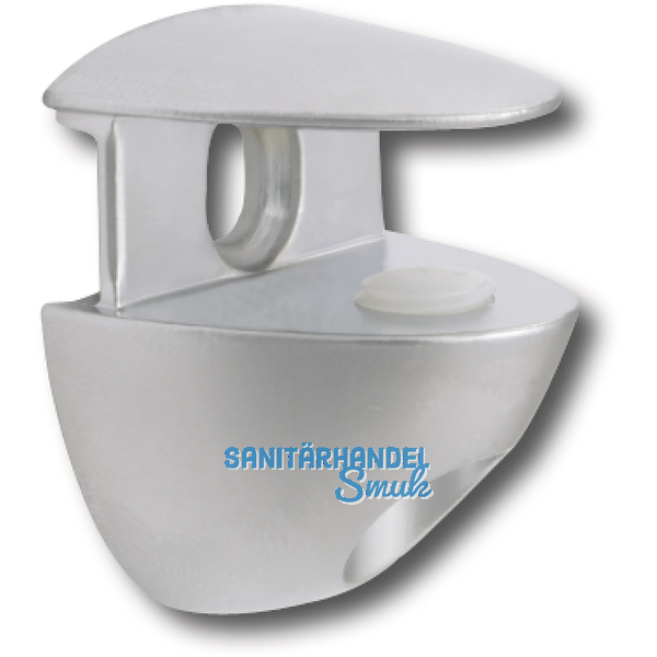 Glastablar-Klemmtrger Cobrone,Glasstrke 10 mm,Zinkdruckguss verchromt matt