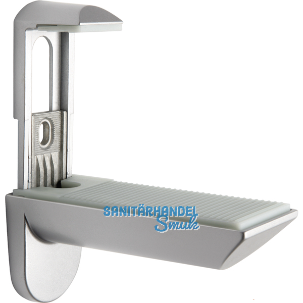 Tablar-Klemmtrger Kaiman Maxi, Materialstrke 39-73 mm, silberfarbig RAL 9006