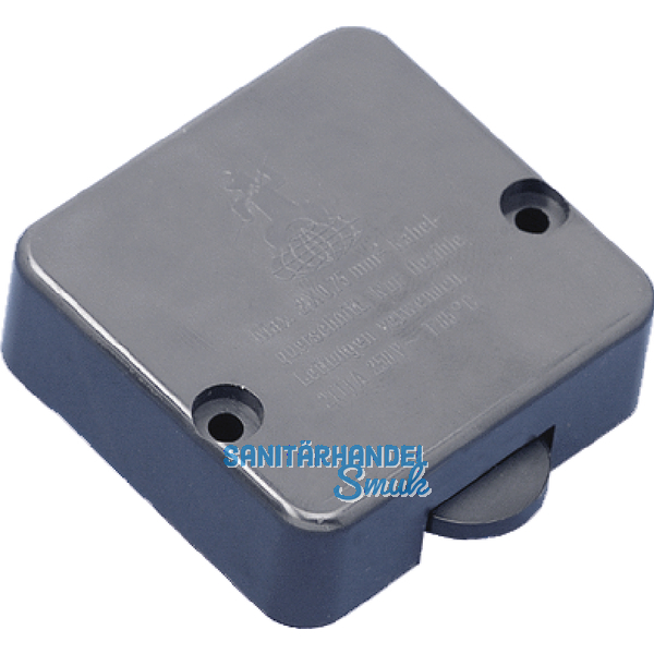 Tastschalter 230 V, Kunststoff schwarz