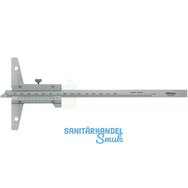 MITUTOYO Tiefenmessschieber mit Feststellschraube Messbereich 0-200 mm