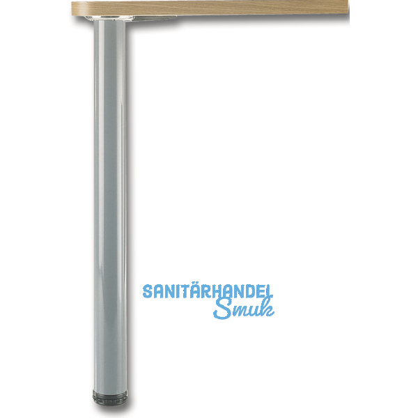 Tischfu zylindrisch  50 mm, Lnge 700 mm, Stahl verchromt