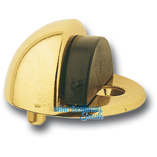 Bodentrpuffer - Bodenpl.  45 mm, Anschlagh. 17 mm, Messing poliert