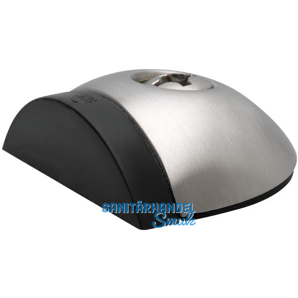 Bodentrpuffer - Bodenpl.  57 mm, Anschlagh. 17 mm, Edelstahl matt