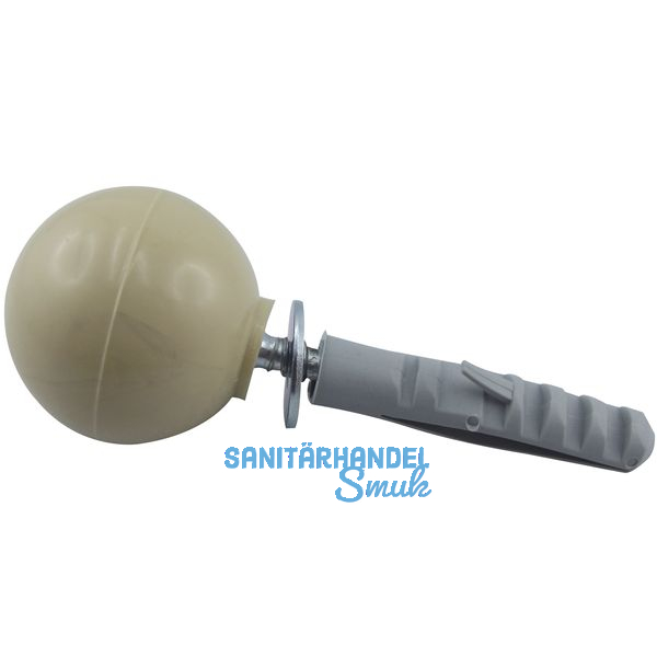 Trpuffer - Kugelform Kunststoff beige