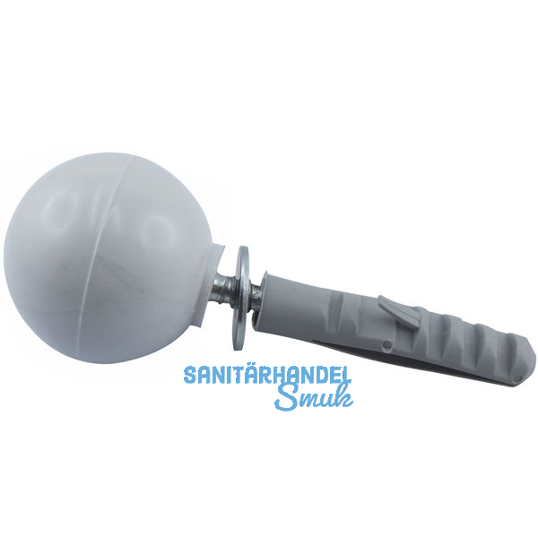 Trpuffer - Kugelform Kunststoff grau