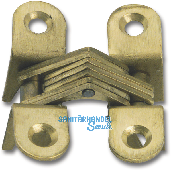 Vici Einbohr-Scharnier H: 40 mm, Holzstrke 17-20 mm, Messing
