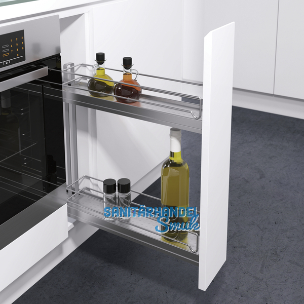 VAUTH-SAGEL Etagenauszug/Tablar, 83 x 80 x 470 mm, silber RAL 9006