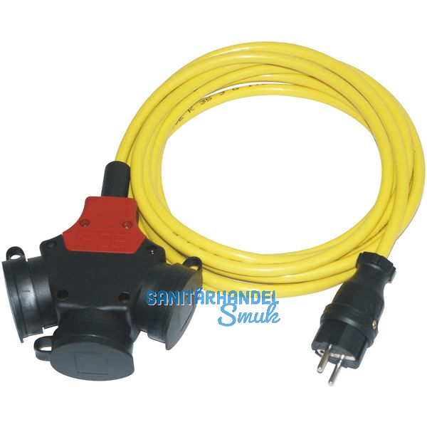 Verlngerungskabel 3-fach K35 3G1.5 Lnge 5 m IP44