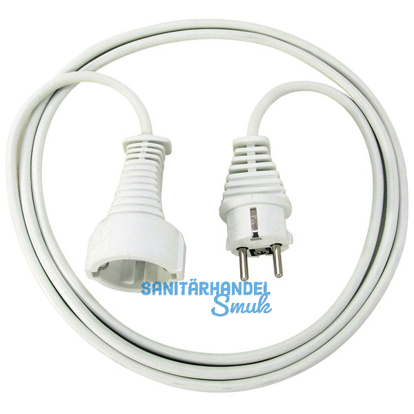 Verlngerungsleitung 3 m Schutzkontaktstecker und Kupplung H05VV 3G1,5