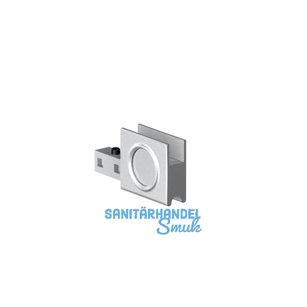 SUPRA Laufschuhgriff links/rechts, Glasstrke 8, Kunststoff silberfarbig