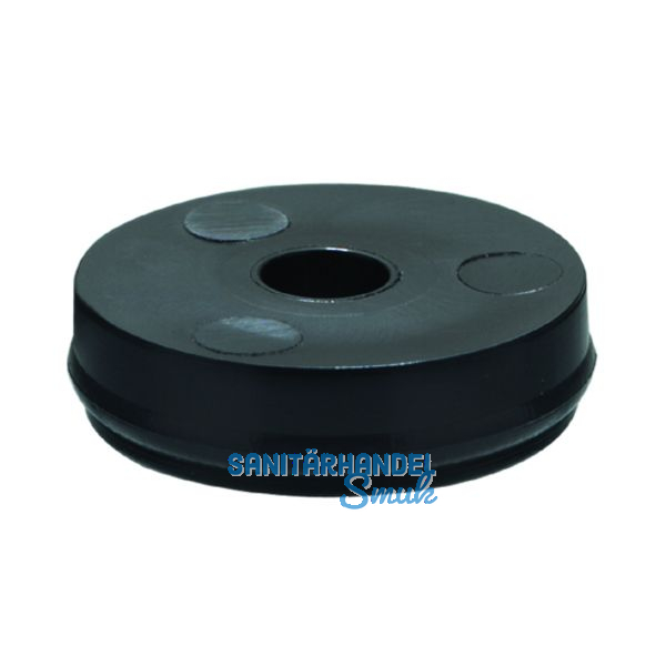 QuickClick Basisteil zum Anschrauben  30 mm, Hhe 5 mm, Kunststoff wei