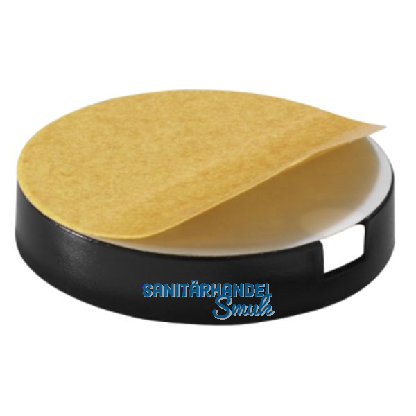 QuickClick Basisteil zum Kleben  20 mm, Hhe 6 mm, Kunststoff schwarz