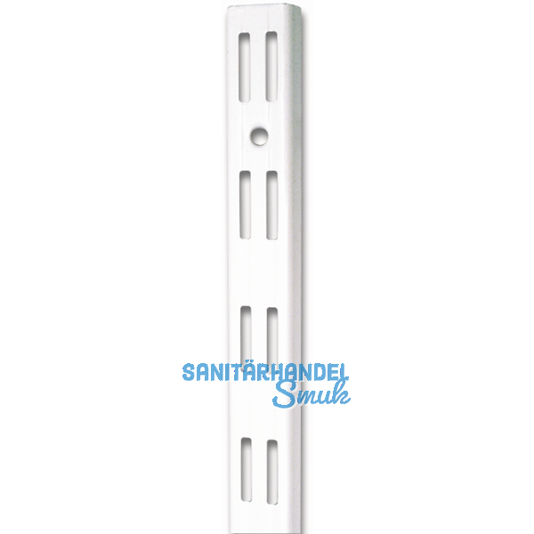 Classic Wandschiene 10001, zweireihig, Lnge 500 mm, Stahl wei-alu (RAL 9006)