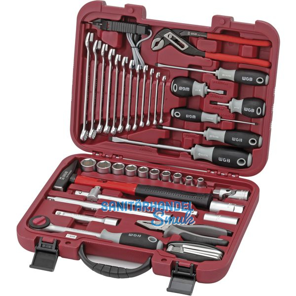 PKW Universalwerkzeugkoffer 47-teilig in Kunststoffkoffer