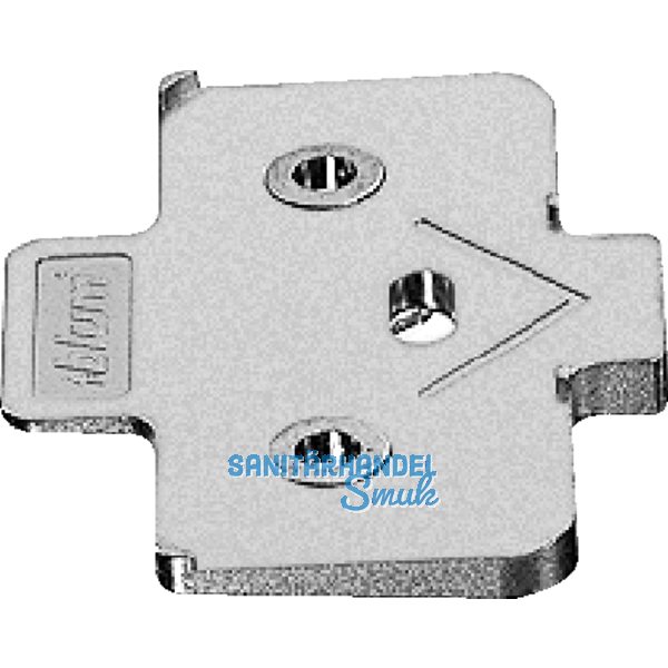 BLUM Winkelkeil, kreuzform, -5 Schraubversion, Distanzstrke: 6 mm