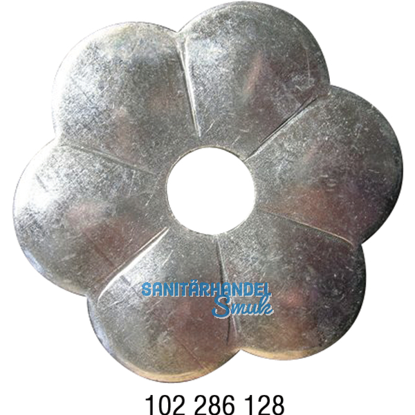 Zierrosette (Pfettenscheibe)  80x4 mm, Bohr- 17 mm, Stahl verzinkt (C)