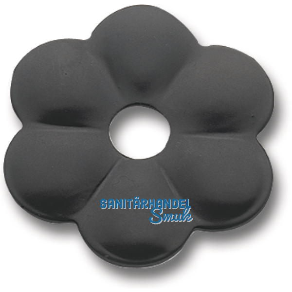 Zierrosette (Pfettenscheibe)  80x4 mm, Bohr- 13 mm, schwarz pulverbesch. (C)