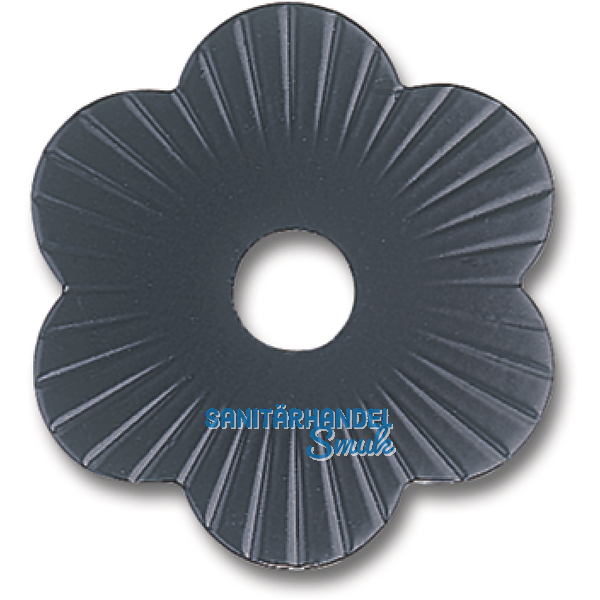 Zierrosette (Pfettenscheibe)  80x4 mm, Bohr- 13 mm, schwarz pulverbesch. (B)