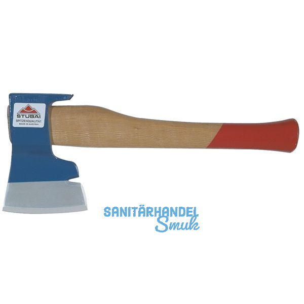 STUBAI Zimmermannshacke 800 Gramm rechts aus Stahl geschmiedet mit Stiel