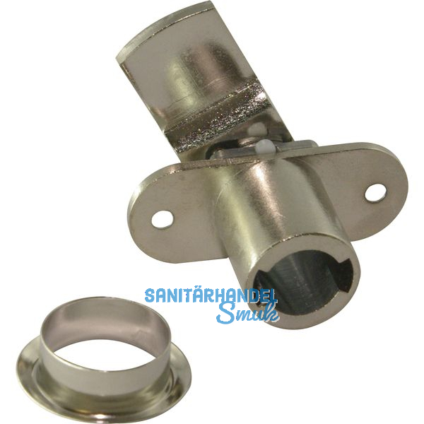 HEKNA 505 Zylinder-Hebelschloss, rechts, Schliehebel gekrpft, L 30 mm, Zamak