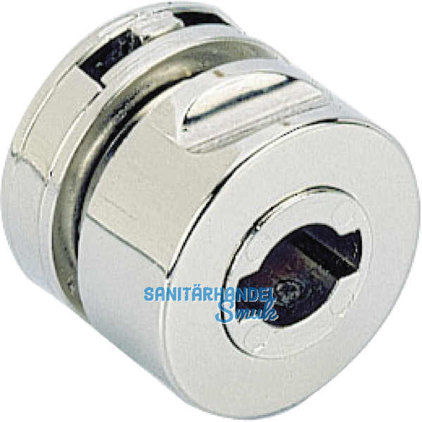 HETTICH PRESTIGE 2000 Zyl.-Glastrschloss Typ 321, Bohr 26, 32, Alu-finish