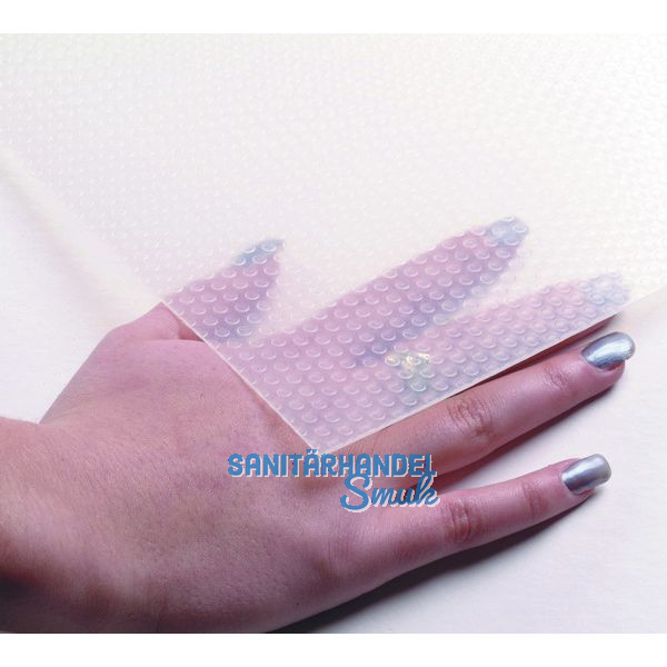 Antirutschmatte Noppen-Riefenstruktur Breite 750 mm, transparent