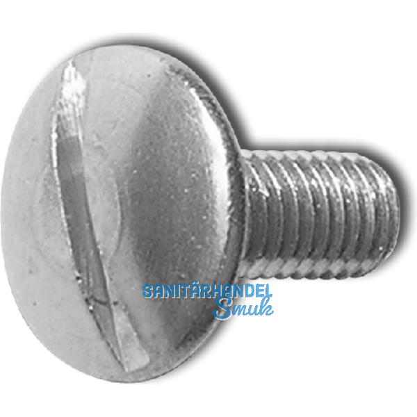 Becherschrauben M 4x 16 Edelstahl A2 mit Schlitz