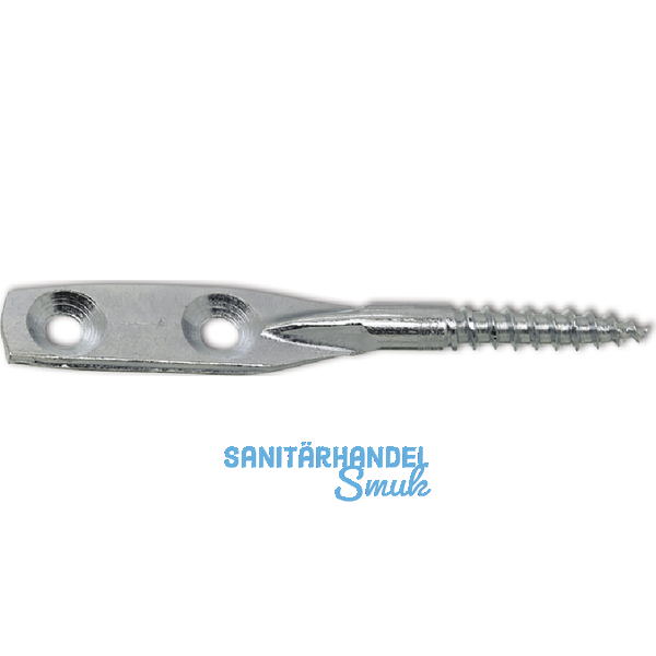 Blattschraube mit Holzgewinde 5.2x95 verzinkt-blau